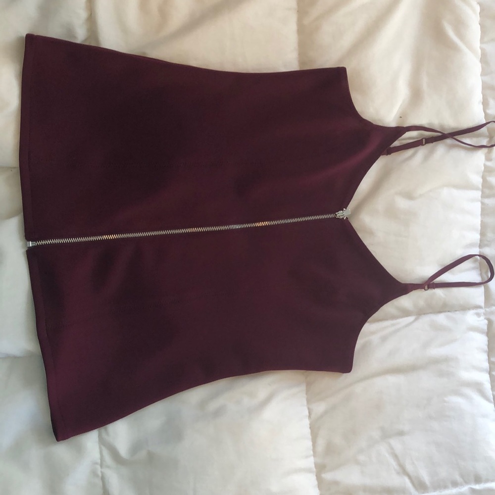 Express maroon tank top